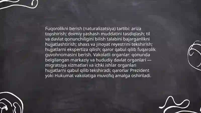 Fuqorolik masalalari bilan shugullanuvchi davlat organlari 4