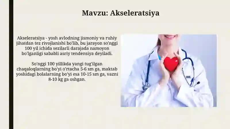 Akseleratsiya (kelib chiqish tarixi va tibbiy asoslari) 4