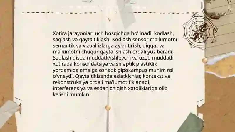 Xotira va tafakkur 4