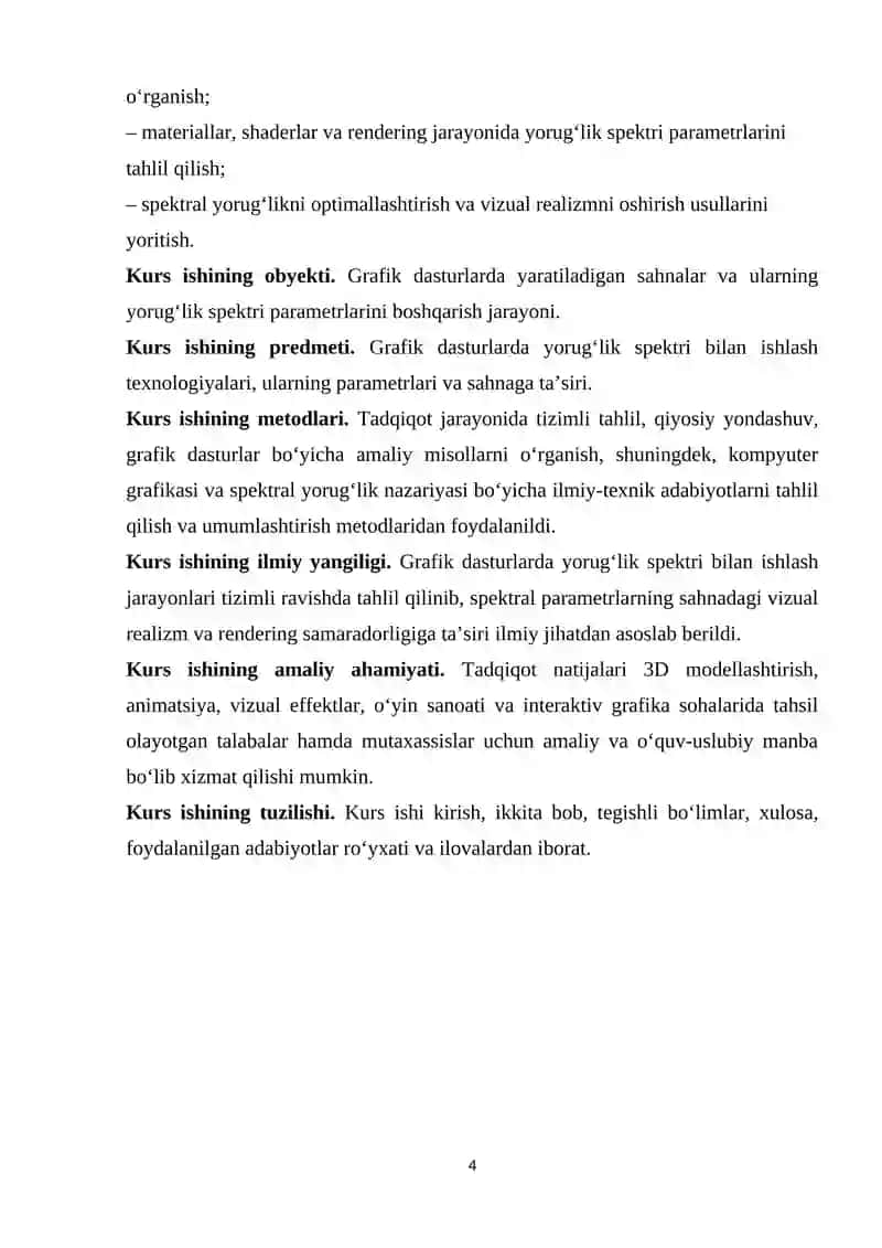 Grafika dasturlarida yorug‘lik spektri bilan ishlash 4