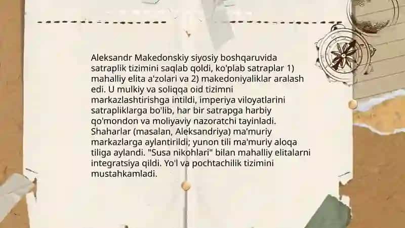 Aleksandr Makodonskiy boshqaruv faoliyati 4