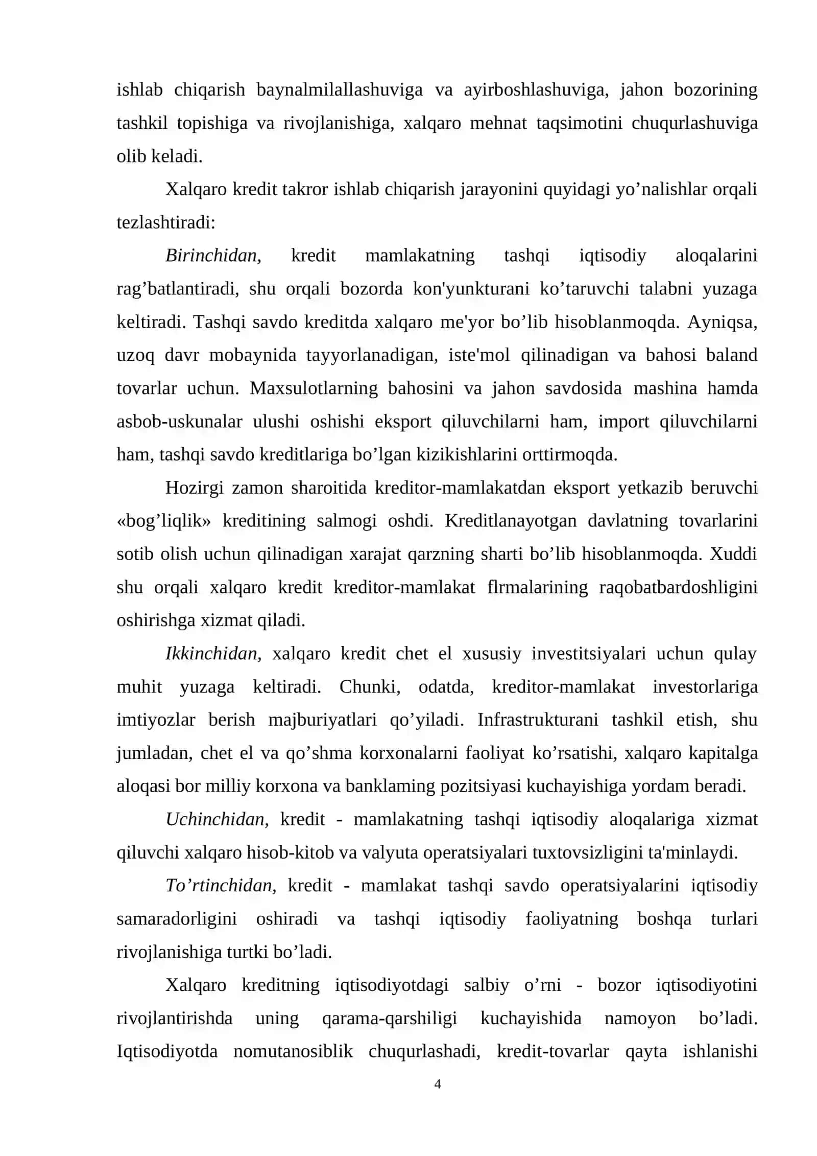 Kreditning iqtisodiyotni rivojlantirishdagi ro'li 4