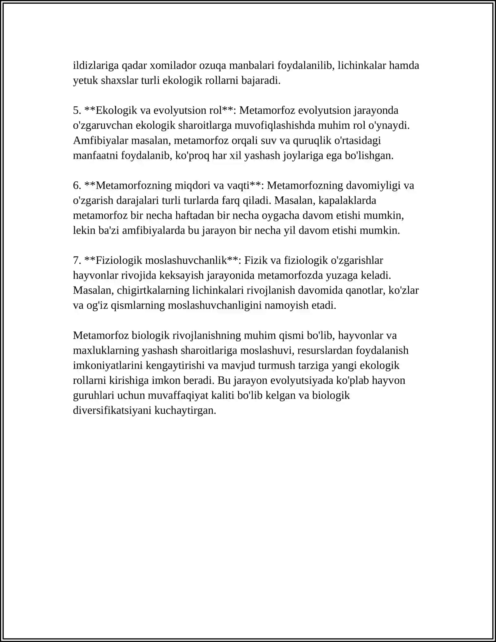 HASHAROTLAR BIOLOGIYASI. METAMORFOZ VA UNING TIPLARI 4