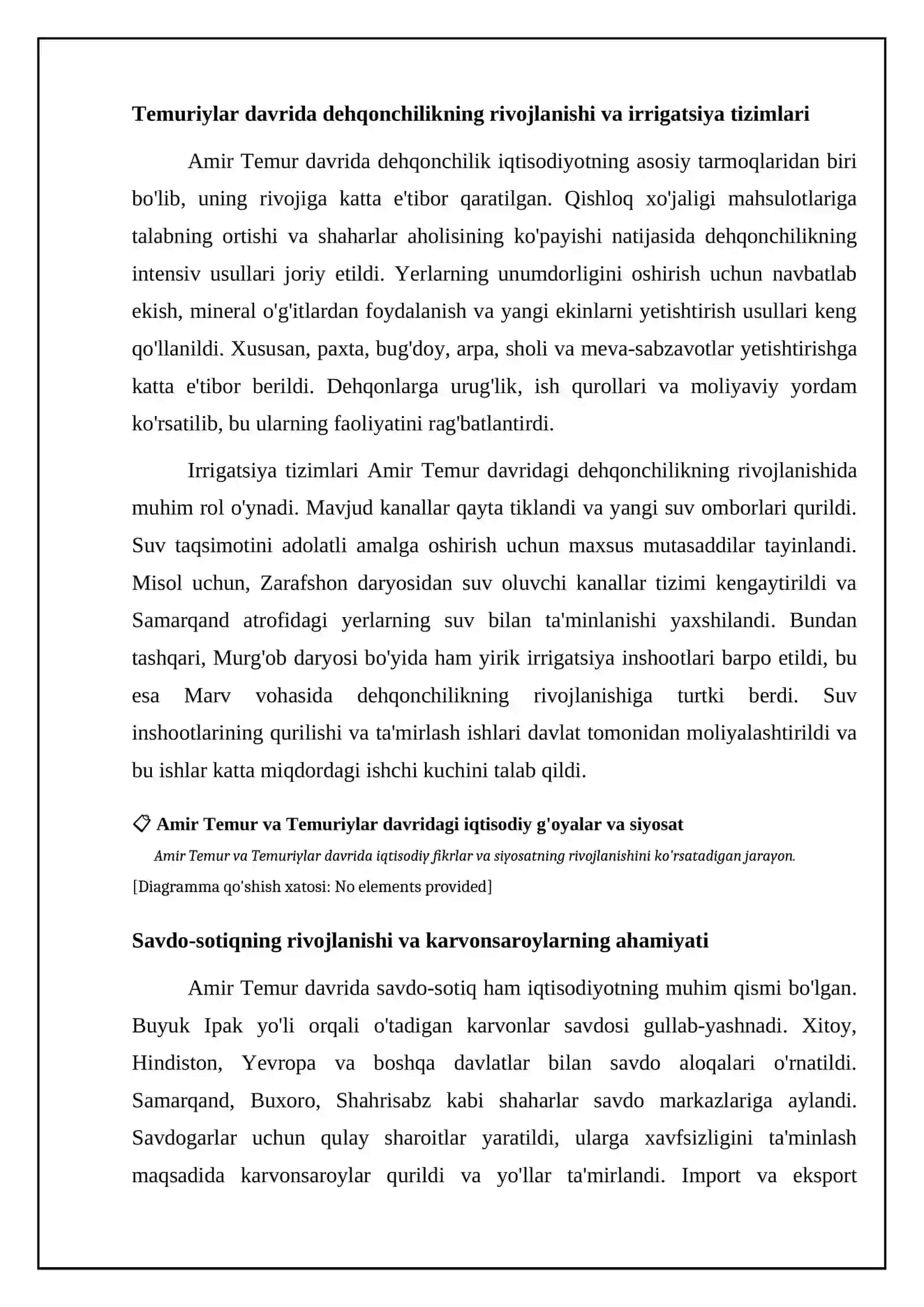Amir Temur davridagi iqtisodiy islohotlar 4