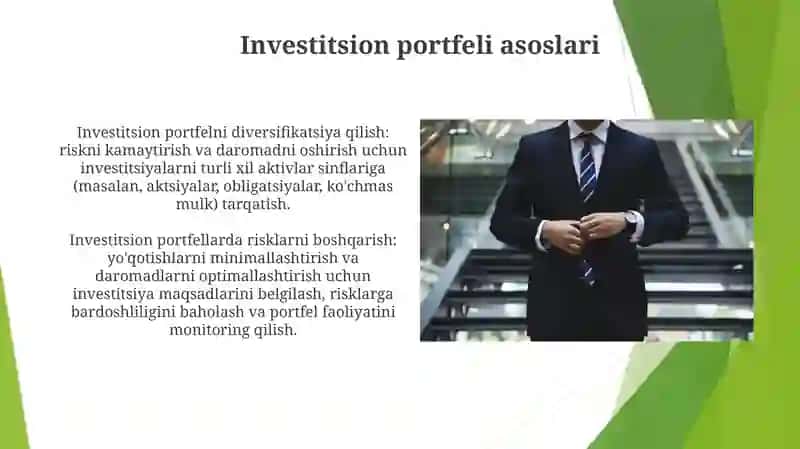 To‘Liq Investitsiya Funksiyasi 4