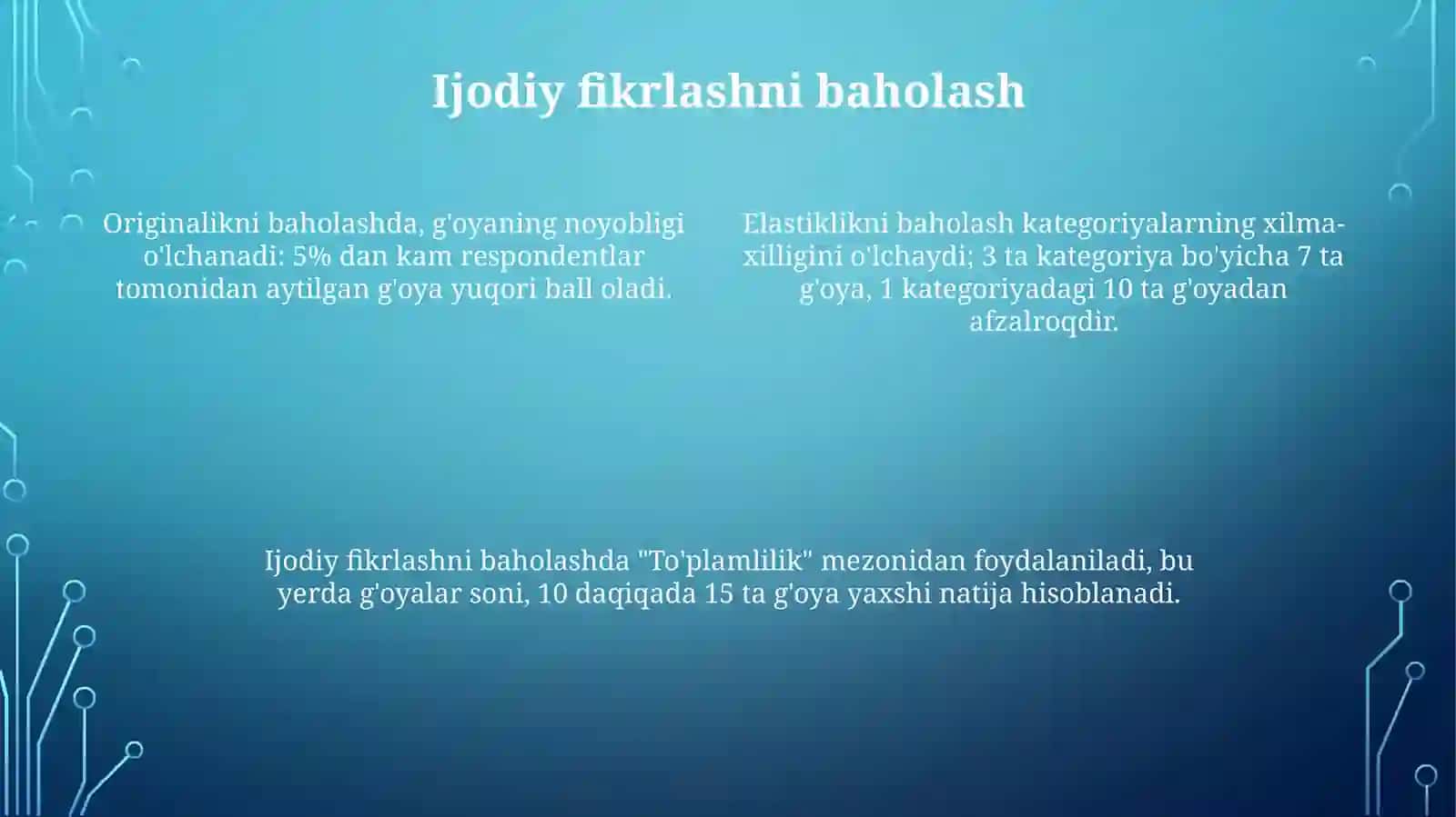 Kreaktiv fikrlash va uni rivojlantirish yollari 4