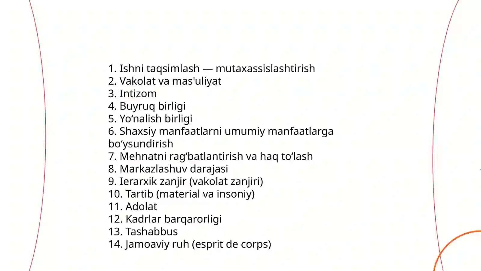F. Teylorning ilmiy boshqaruv nazariyasi: asosiy printsiplar 4