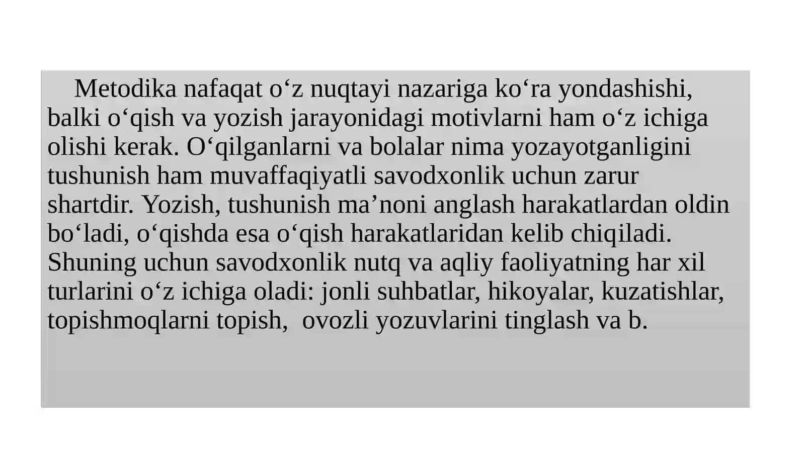 SAVOD O‘RGATISH METODIKASI 4