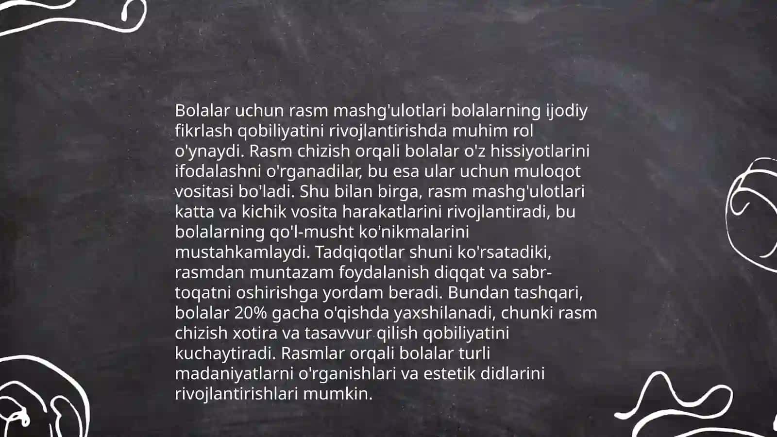 Rasm mashgʻulotlarini tashkil etish 4