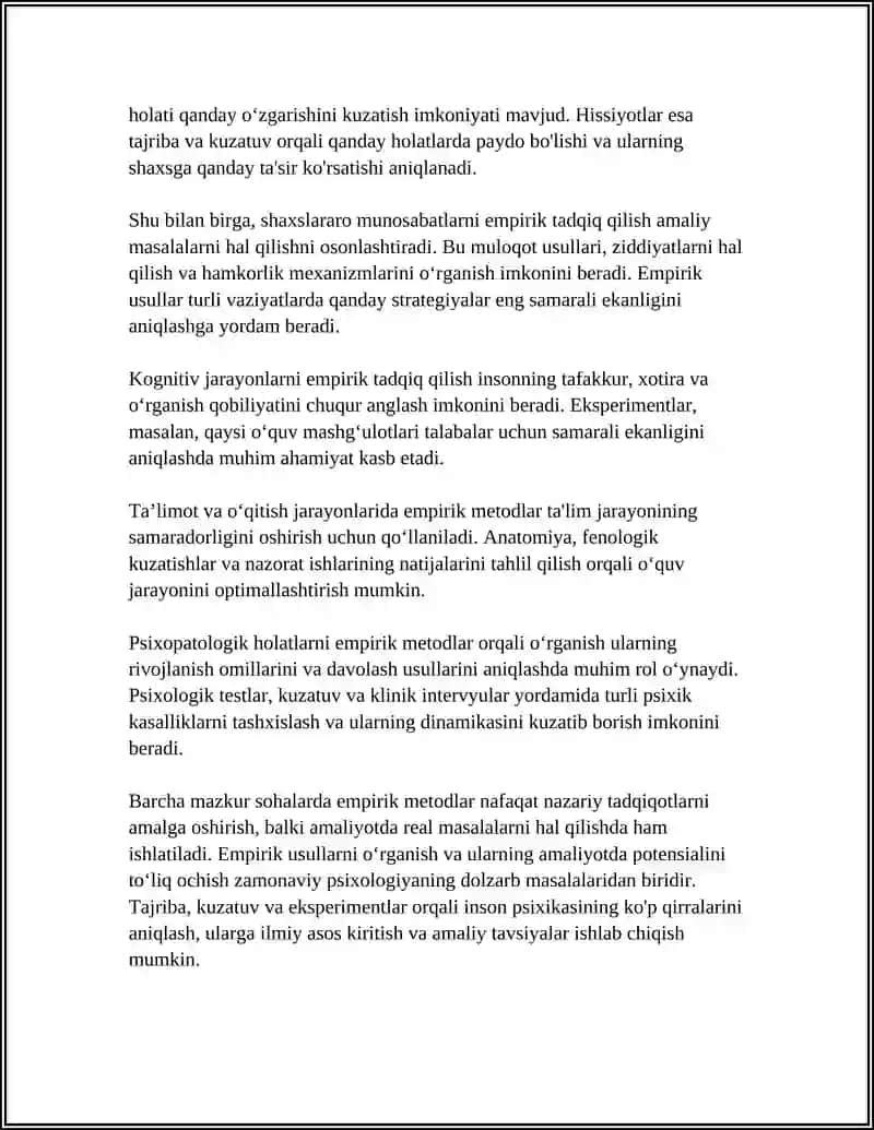 PSIXOLOGIYADA EMPERIK METODLAR 4