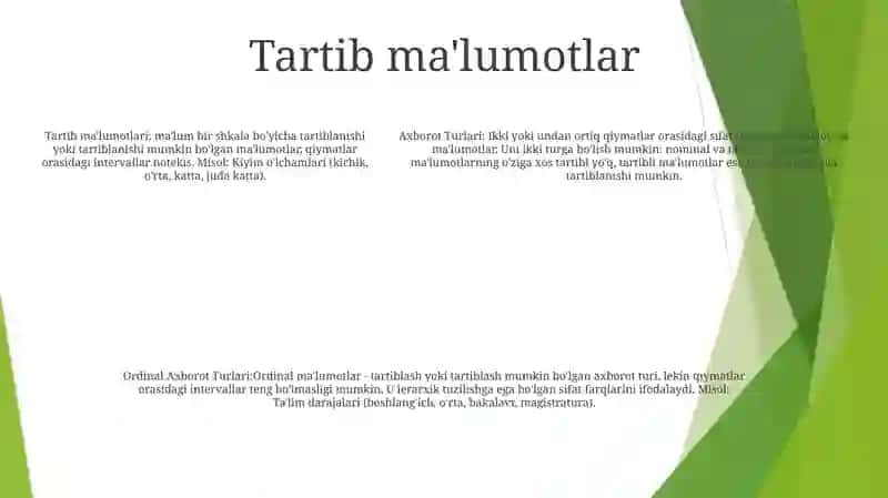 Axborot Turlari 4