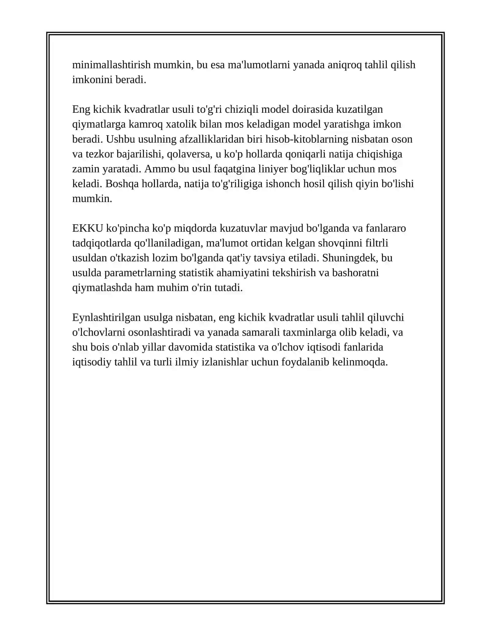 ENG KICHIK KVADRATLAR USULI 4