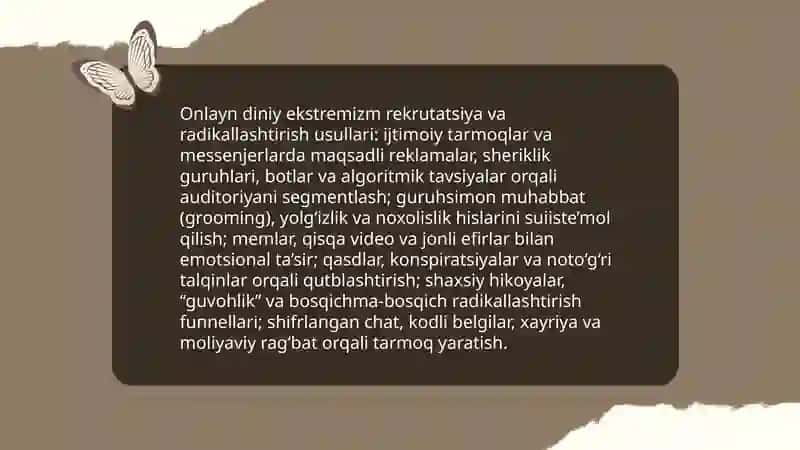 Media makonda psixologik, diniy va madaniy tahdidlar 4