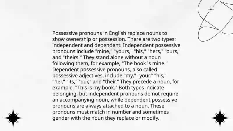 Egalik olmoshlari 4