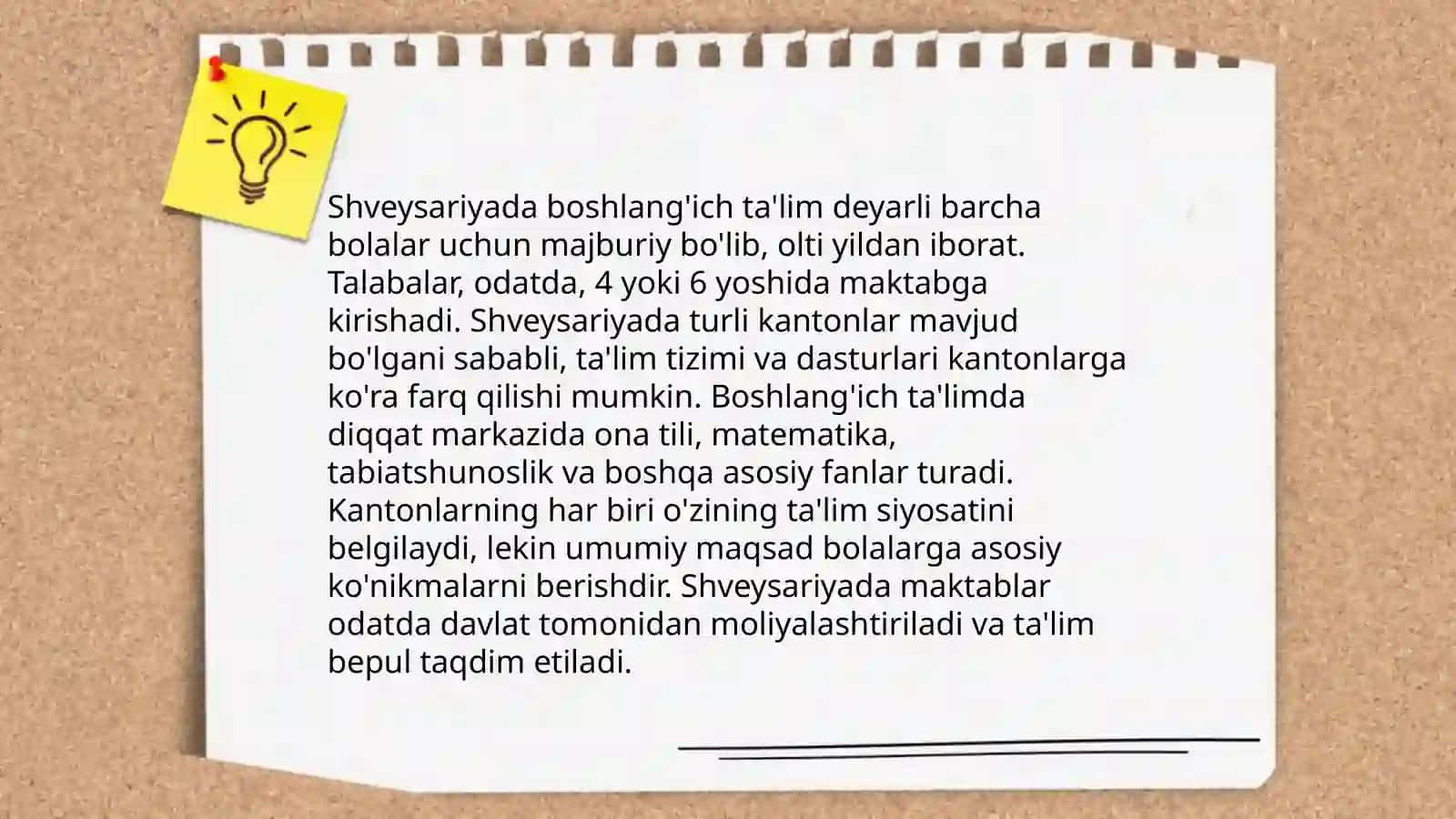 Shvetsariya ta'lim tizimi 4
