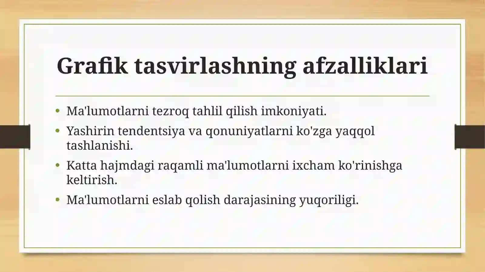 Statistik ma'lumotlarni grafik tasvirlarda aks ettirish 4