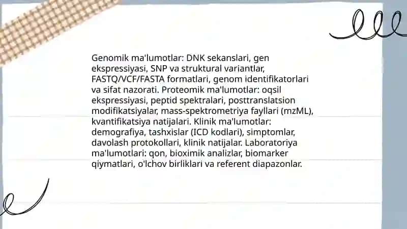 Tibbiy biologik ma'lumotlar bazasini yaratish 4