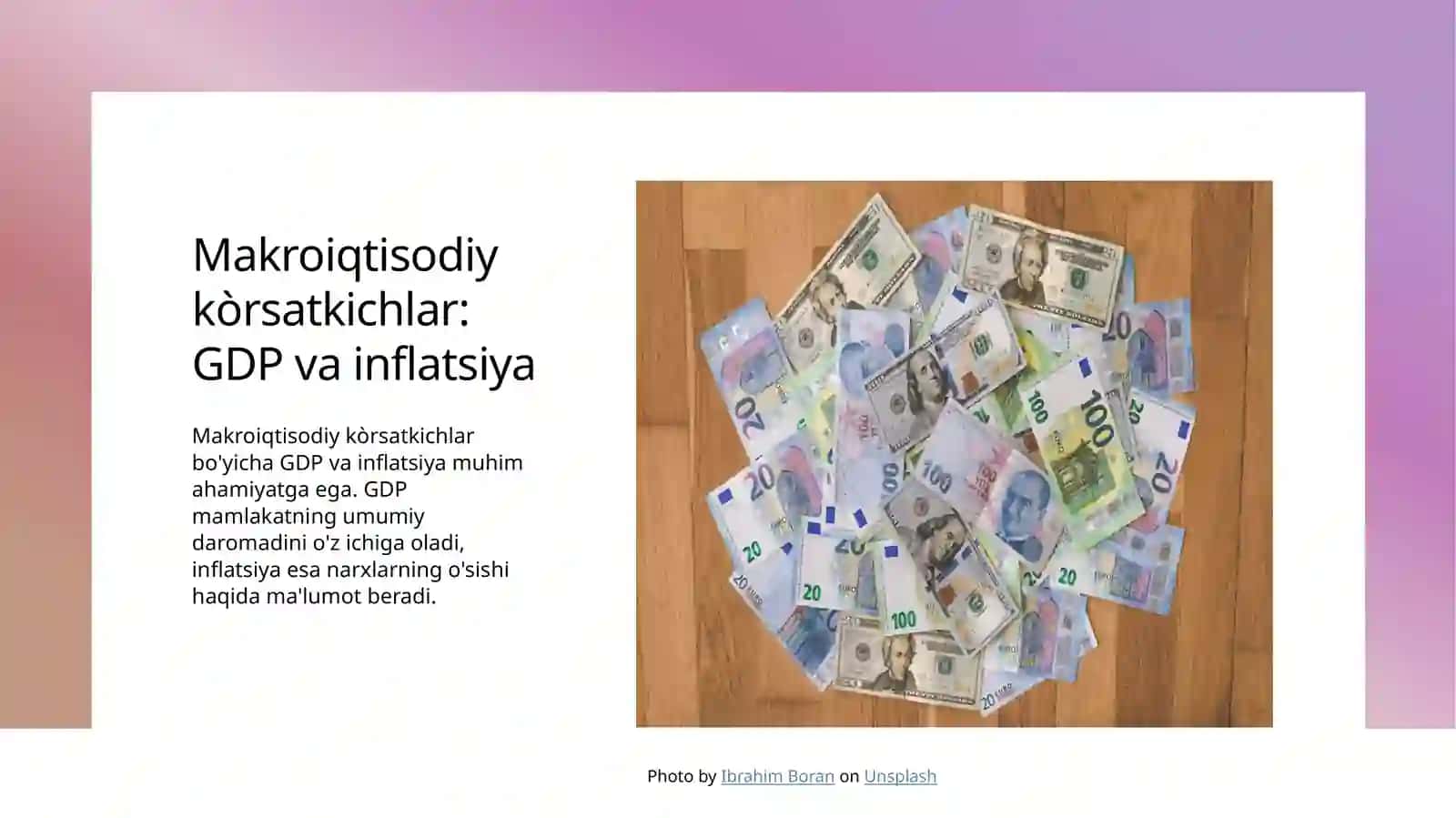 Davlat iqtisodiyoti va uning makroiqtisodiy kòrsatkichlari 4