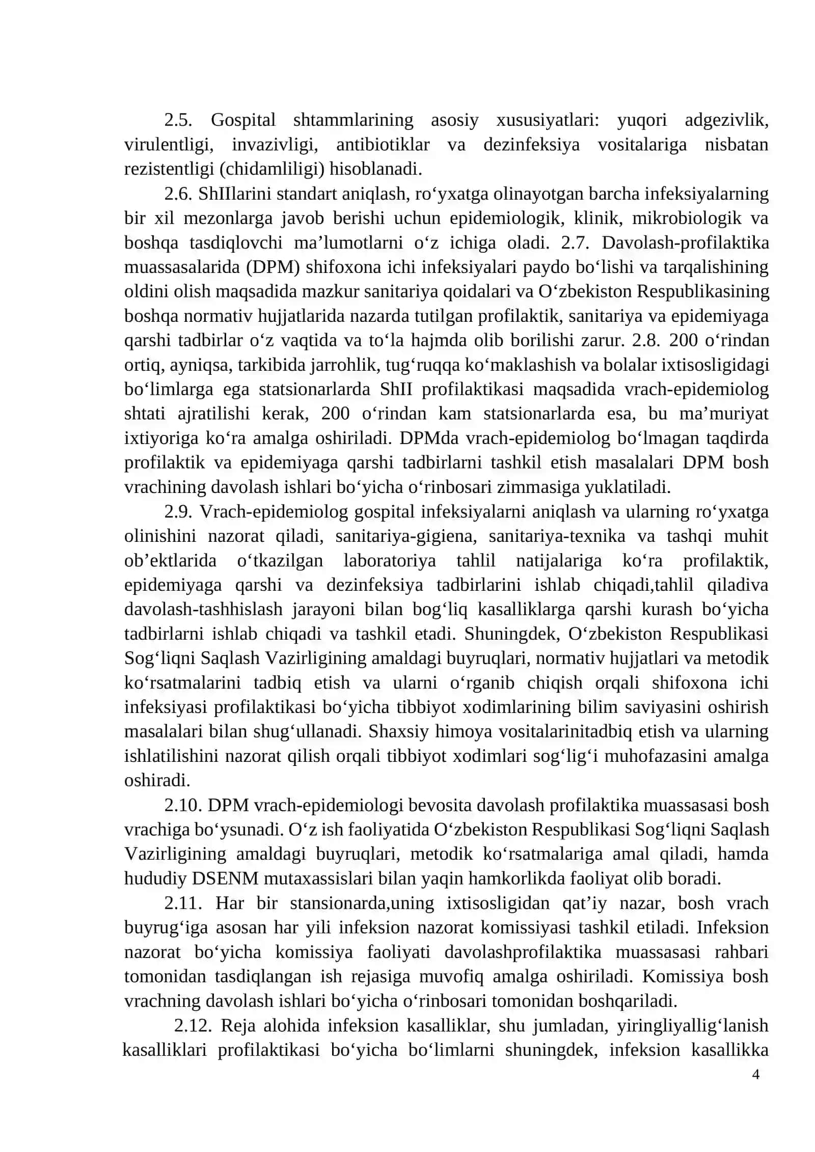 SANPIN 034217. SHIFOXONA ICHI INFEKSIYALARI PROFILAKTIKASI LOTIN TILIDA 4