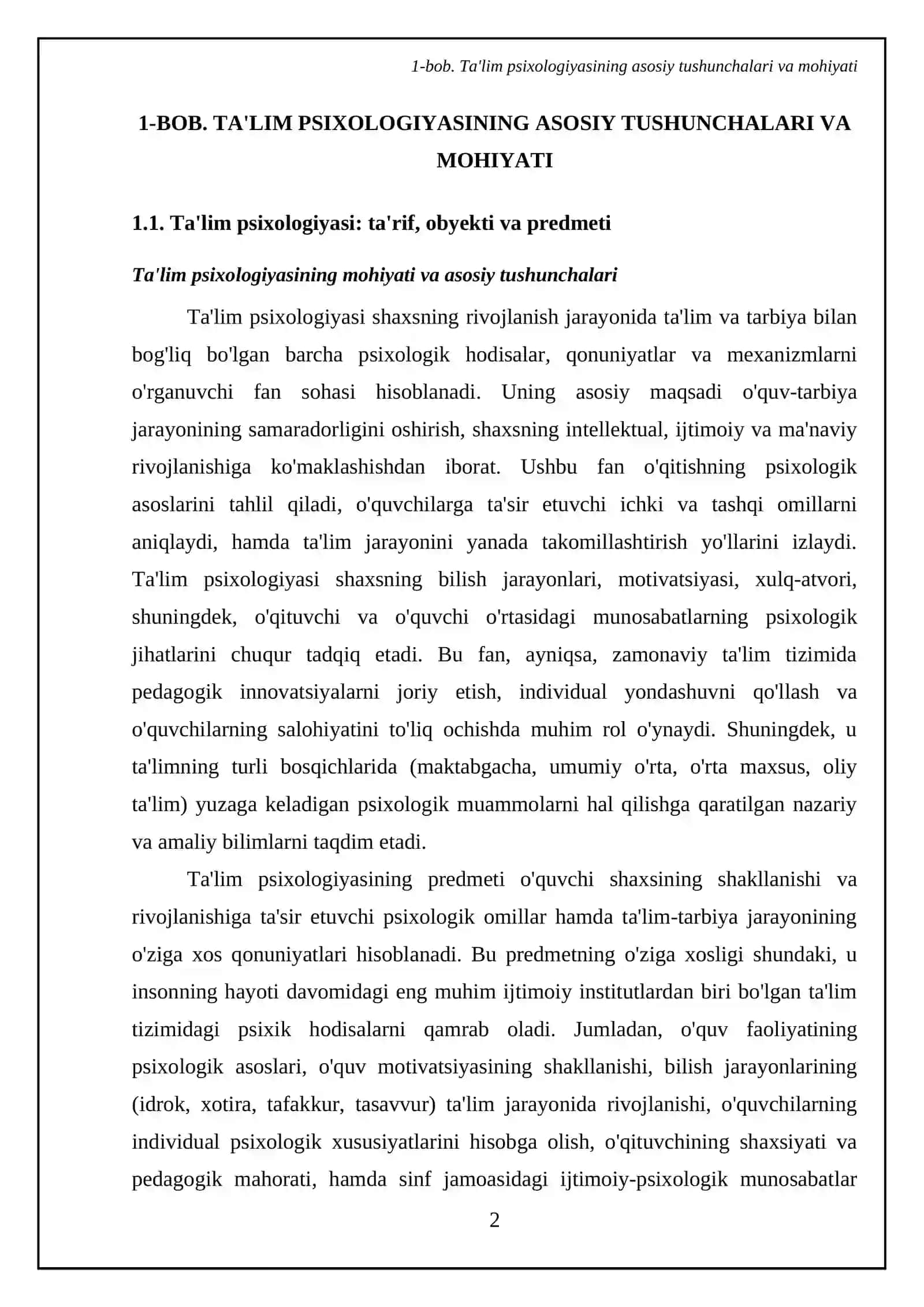 Ta'lim psixologiyasining asosiy tushunchalari va mohiyati 4