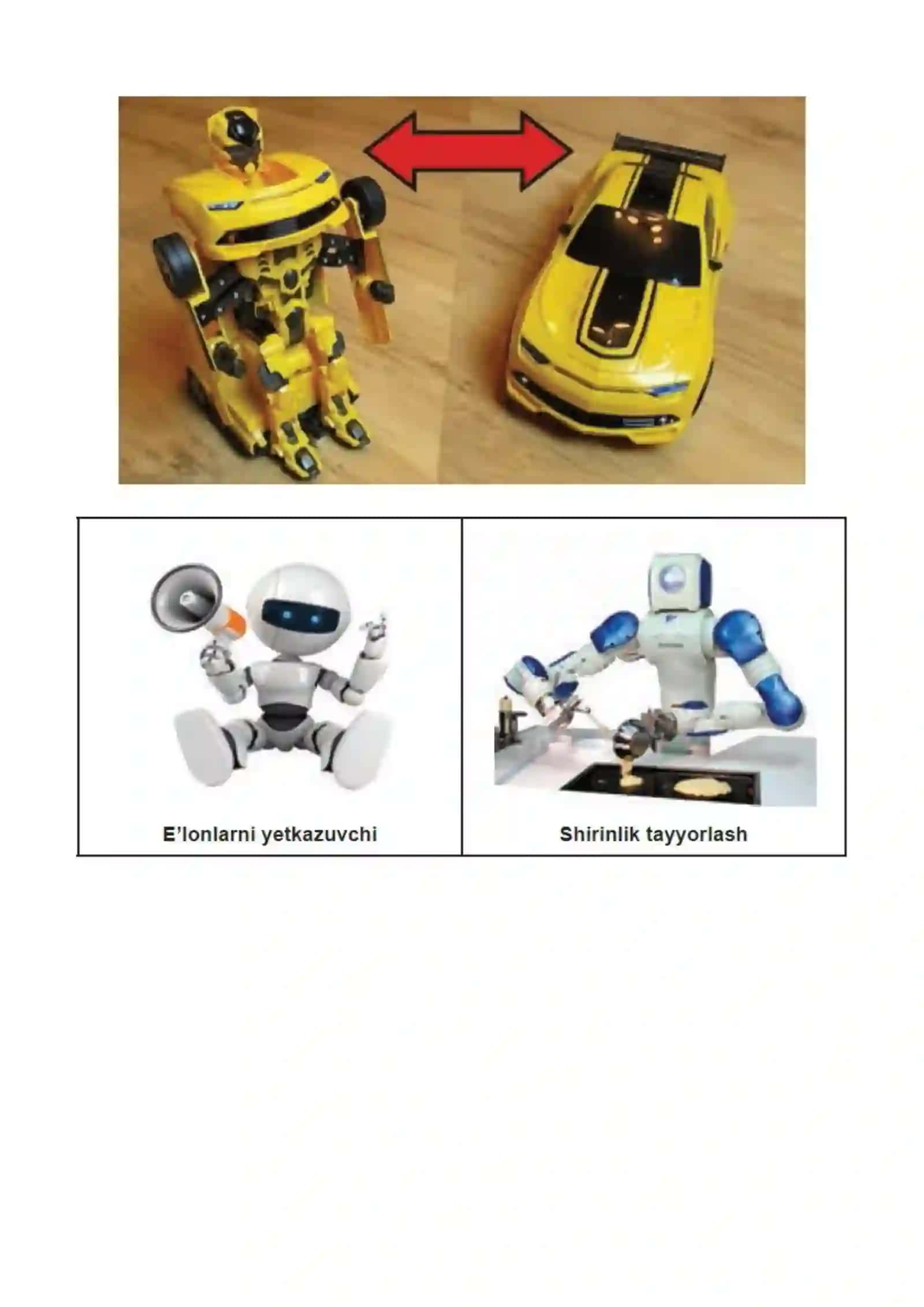 3-sinf Texnologiya fanidan Geometrik shakllardan robot hosil qilish dars ishlanma 4