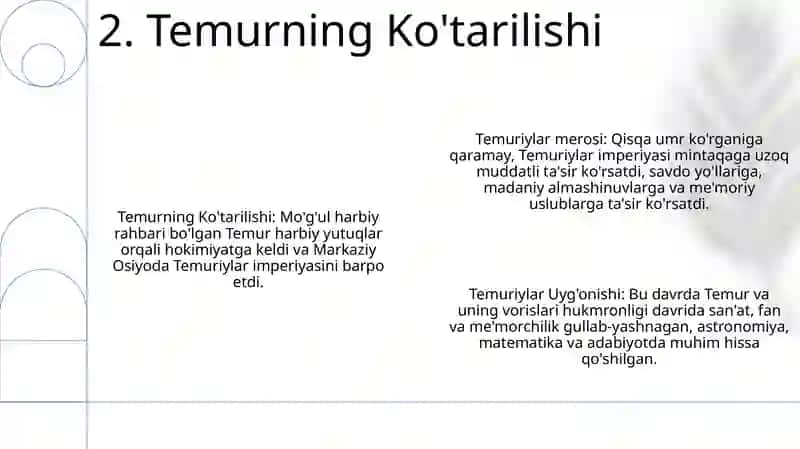 Amir Temur va Temuriylar davri renessansi 4