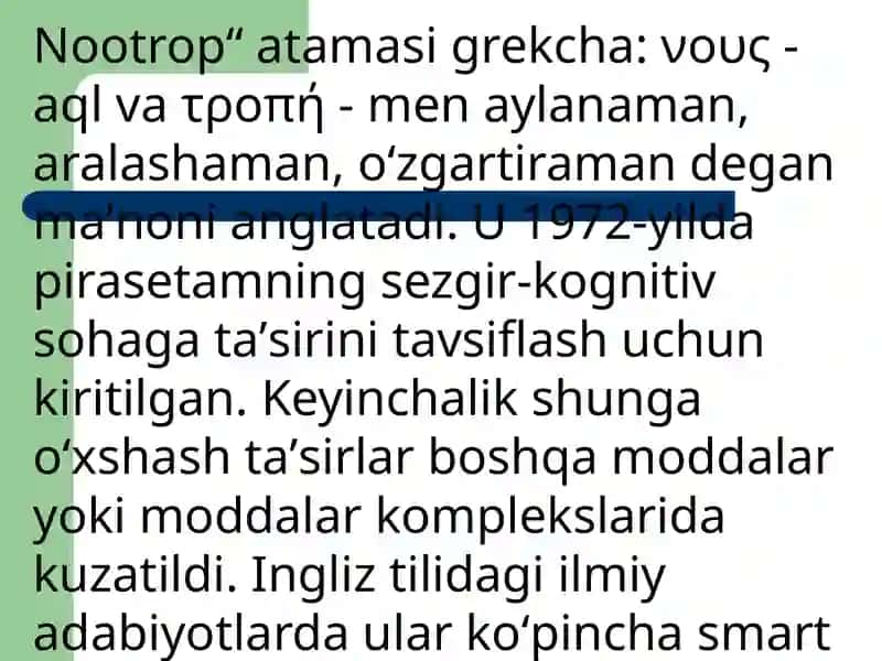 Nootrop vositalar 4