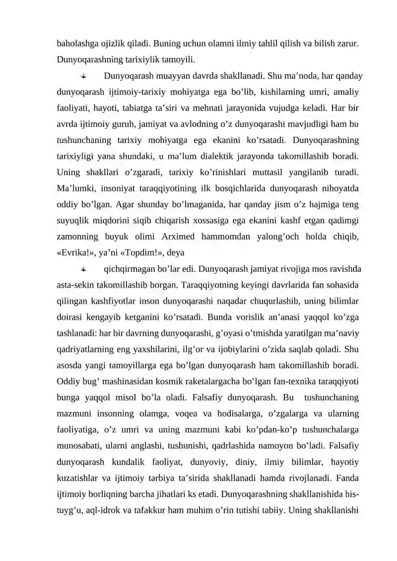 Falsafiy dunyoqarash va anglash usuli 4