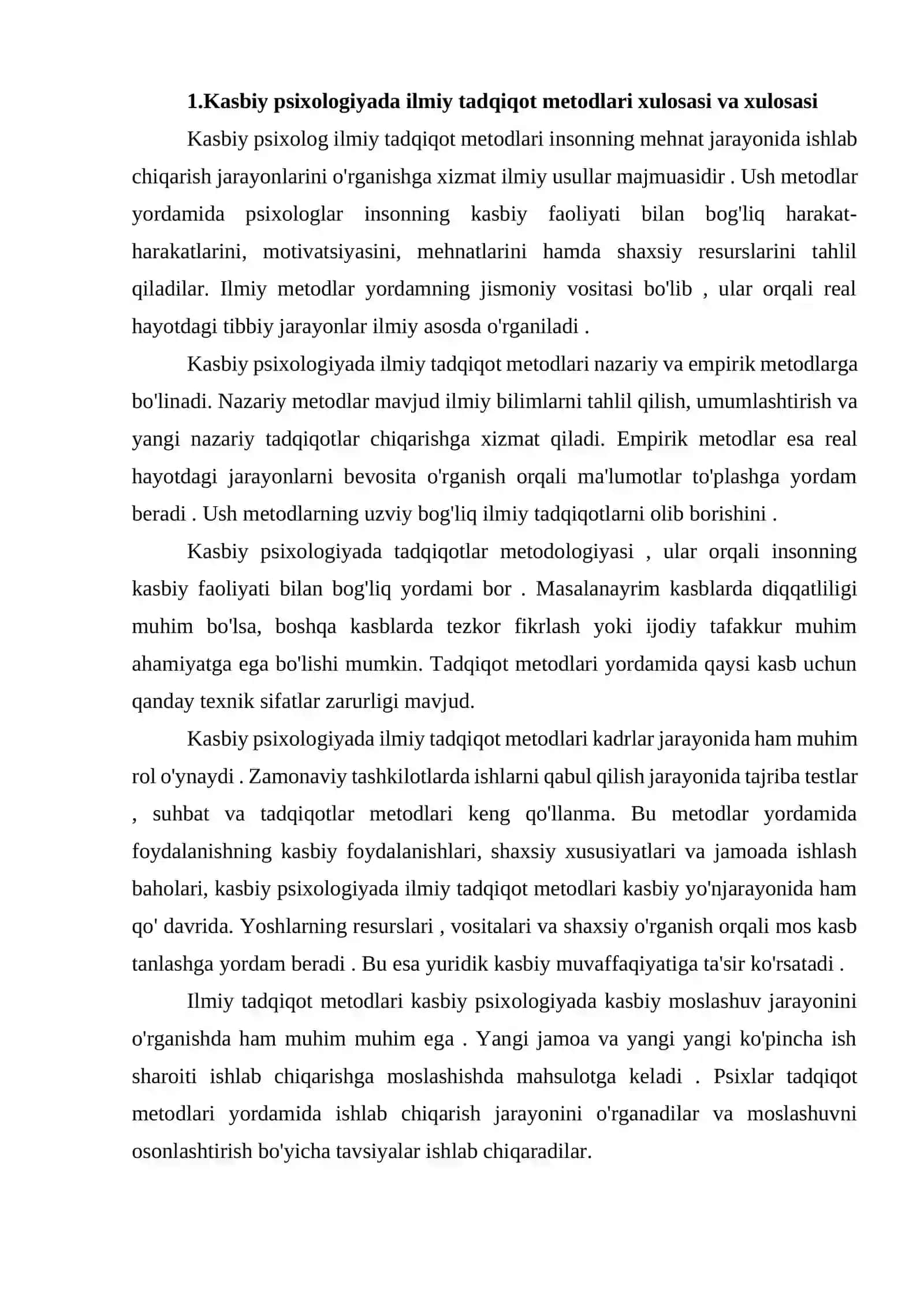 Kasbiy psixologiyaning ilmiy tadqiqot metodlari 4