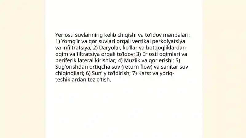TABI Gografiya YER OSTI SUVLARI 4