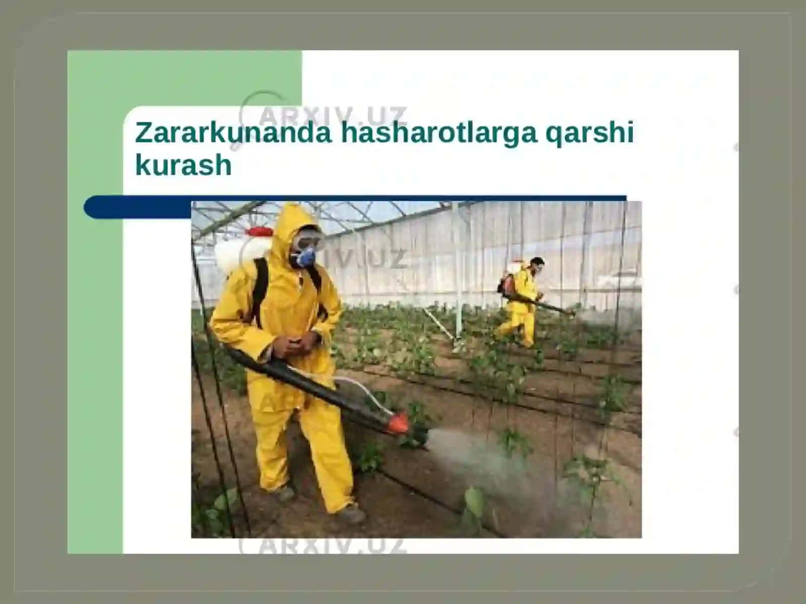 O’SIMLIKLARNI KIMYOVVIY HIMOYA QILISH USULLARIPESTITSIDLARNING TASNIFLANISHI 4