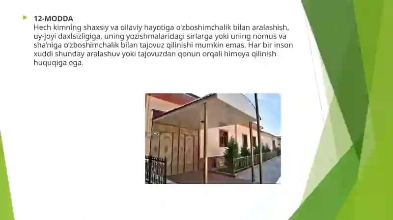 INSON HUQUQ VA ERKINLIKLARI 4