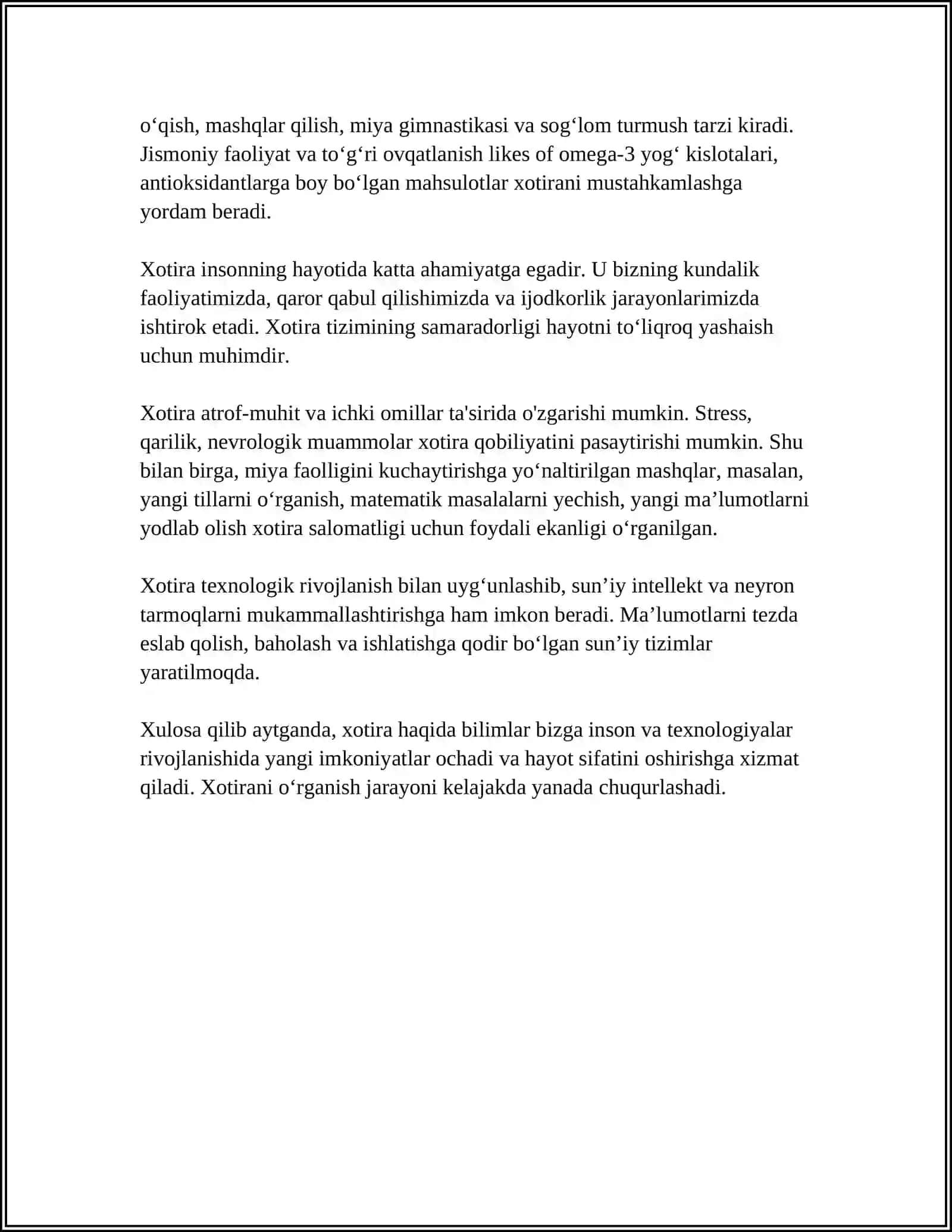 Xotira 4