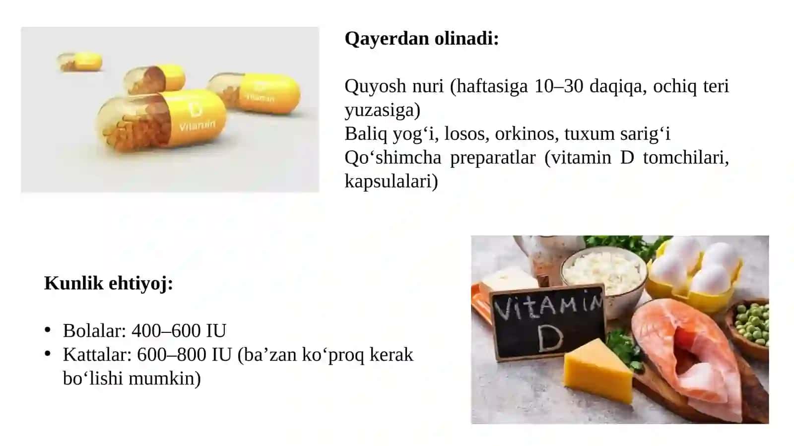 Vitamin D va K qipervaqi funksiyasi 4