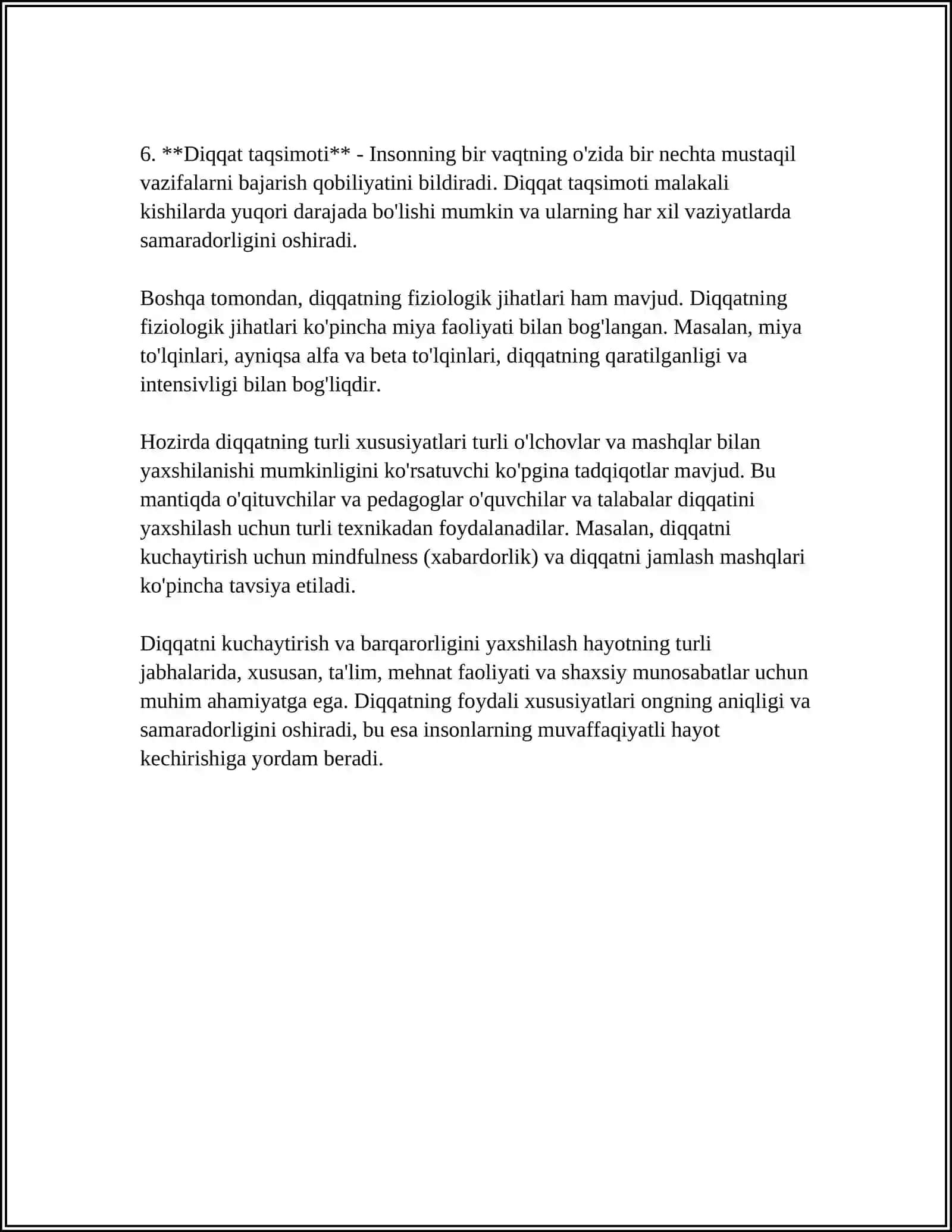 Diqqatni Boshqa Psixik Hodisa va Jarayonlar Taqqoslash 4