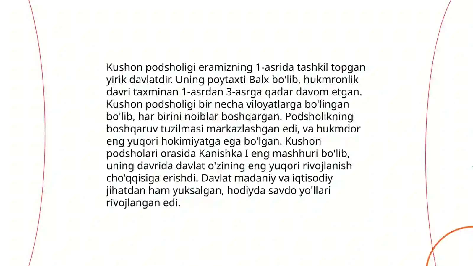 Kushon podsholigi davrida boshqaruv tizimi O'zbekiston xududida tashkil topgan shahar davlatlar 4