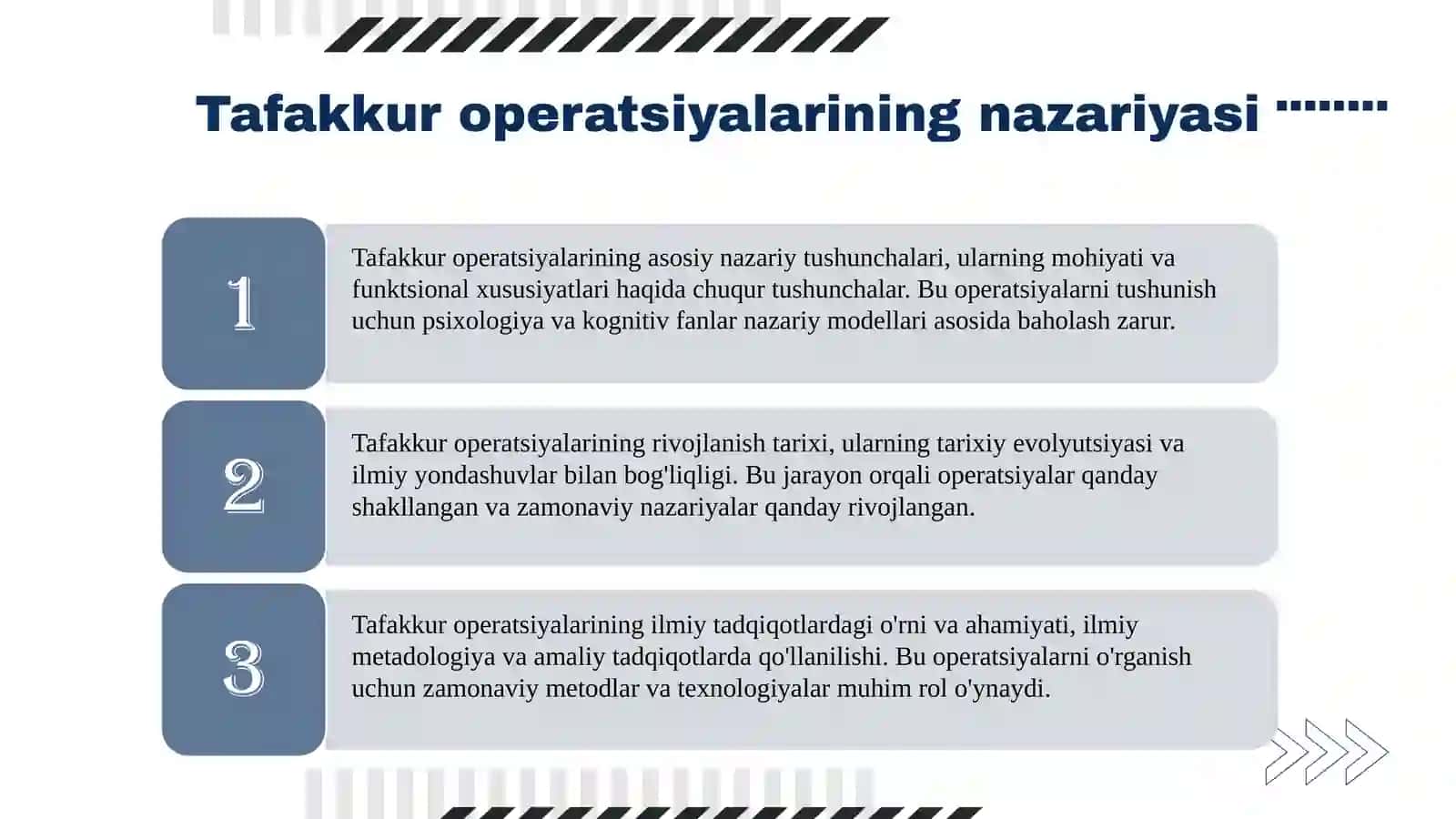 Tafakkur operasiyalari 4