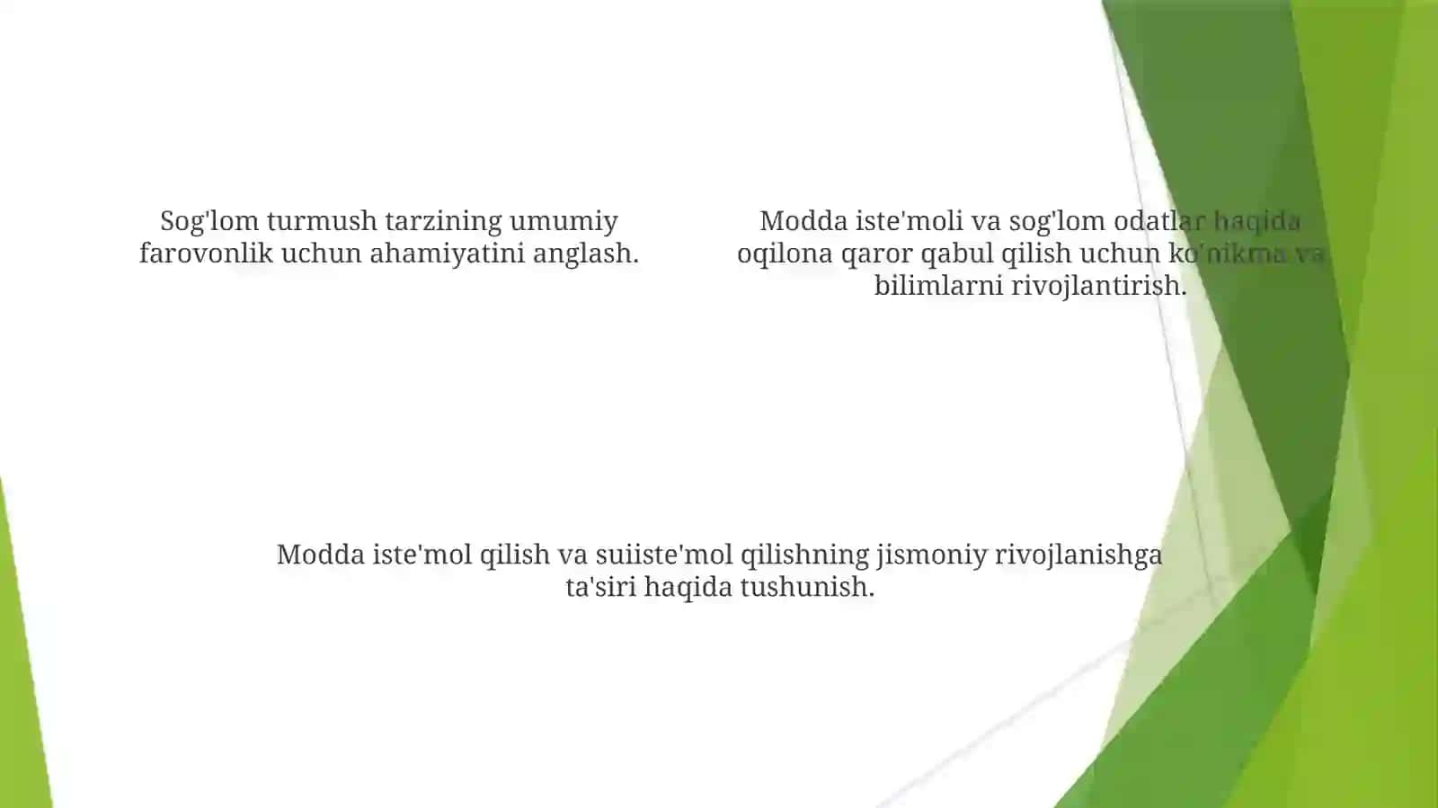 Jismoniy rivojlanish va sog'lom turmush tarzini shakllantirish kompetensiyalari 4