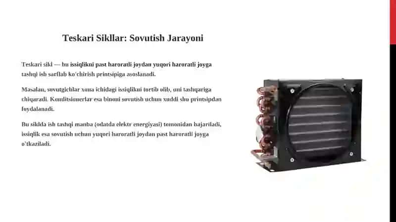 To'g'ri va teskari sikllar.Issiqlik dvigatellarning sikllari. 4