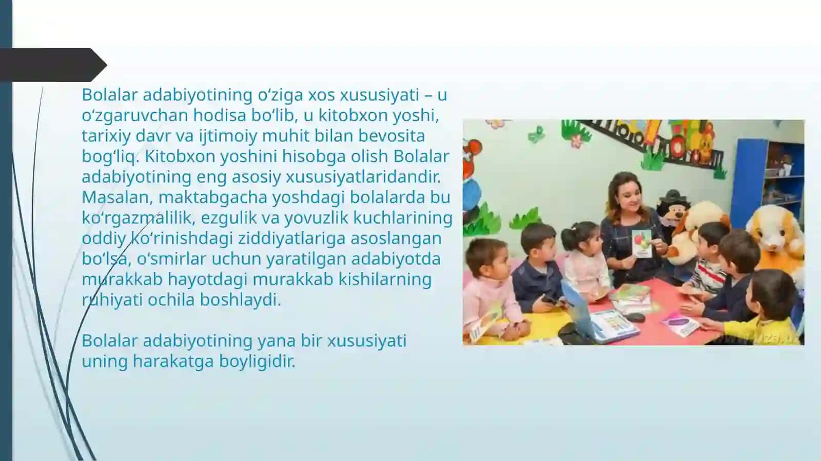 Bolalar adabiyoti fanining maqsad va vazifalari 4