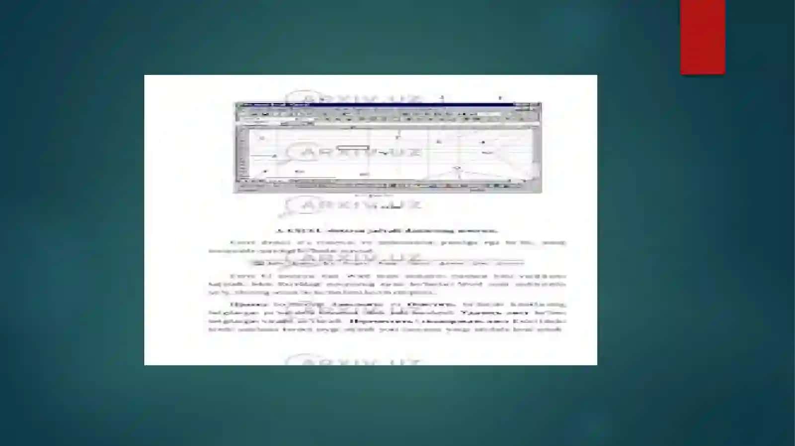 MICROSCOFT EXZEL JAVDAL MUHARRIRINING KENG IMKONIYATLARIDAN FOYDALANISH 4