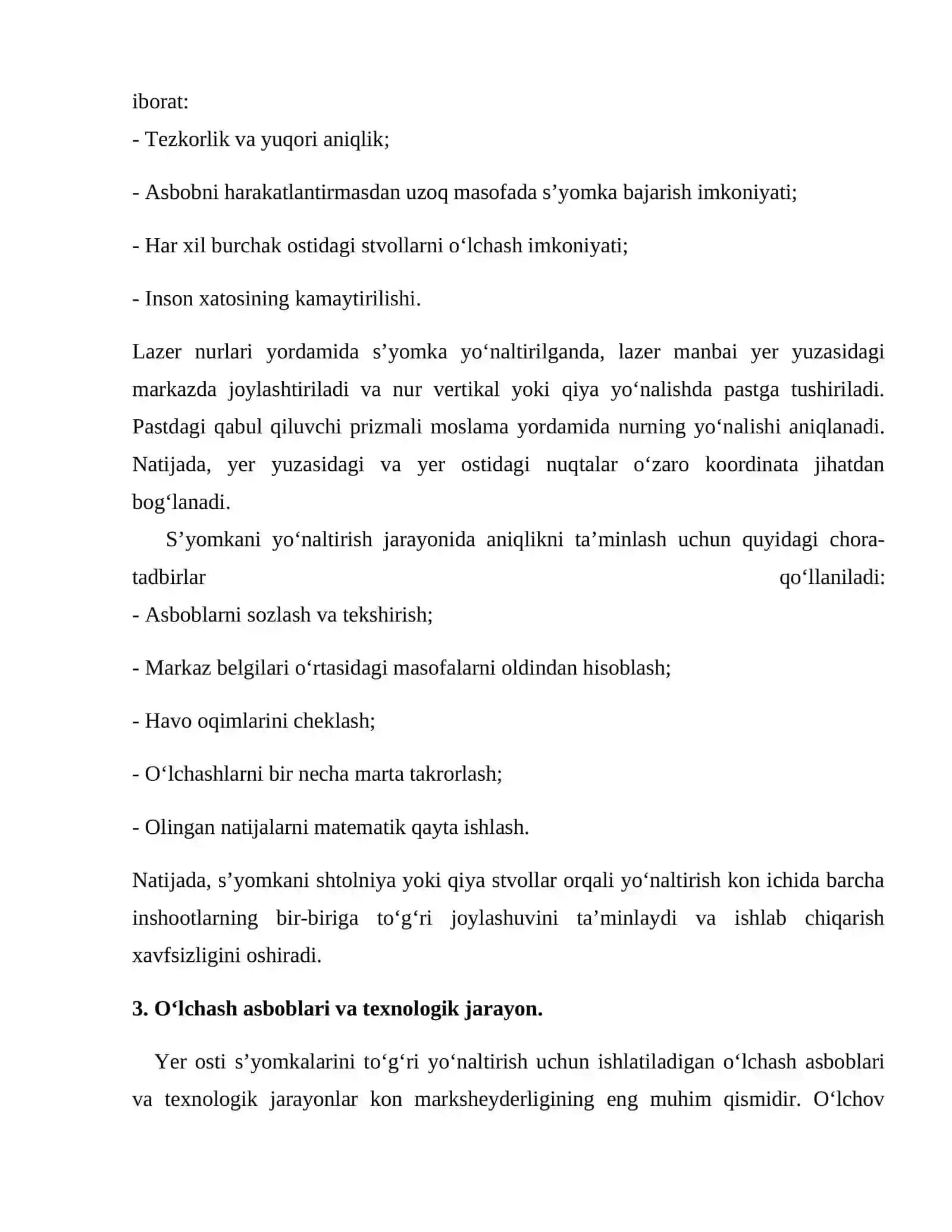Shtolniya yoki qiya shaxta stvollari orqali yer osti s’yomkasini yo‘naltirish 4