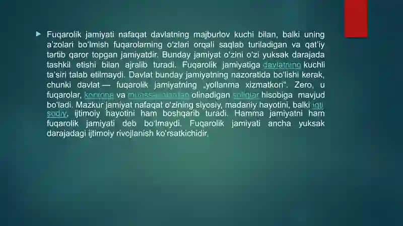 Fuqarolik jamiyatining mohiyati va xususiyatlari 4