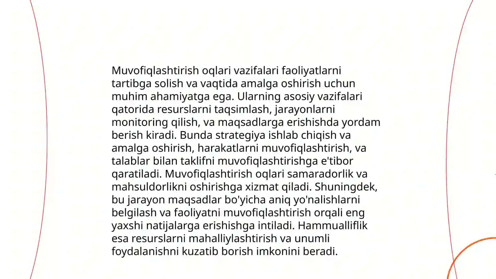 Muvofiqlashtirish oqlari 4