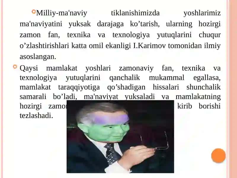 MUSTAQILLIK YILLARIDA O’ZBEKISTONNIINGMA'NAVIY VA MADANIYTARAQQIYOTi 4