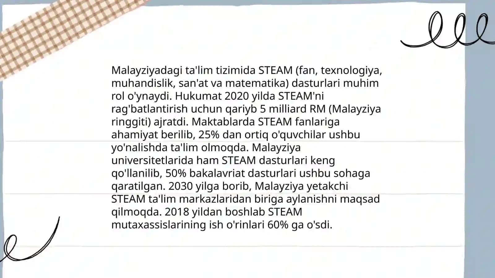 Malayziyada STEAM ta'lim tizimi haqida 4