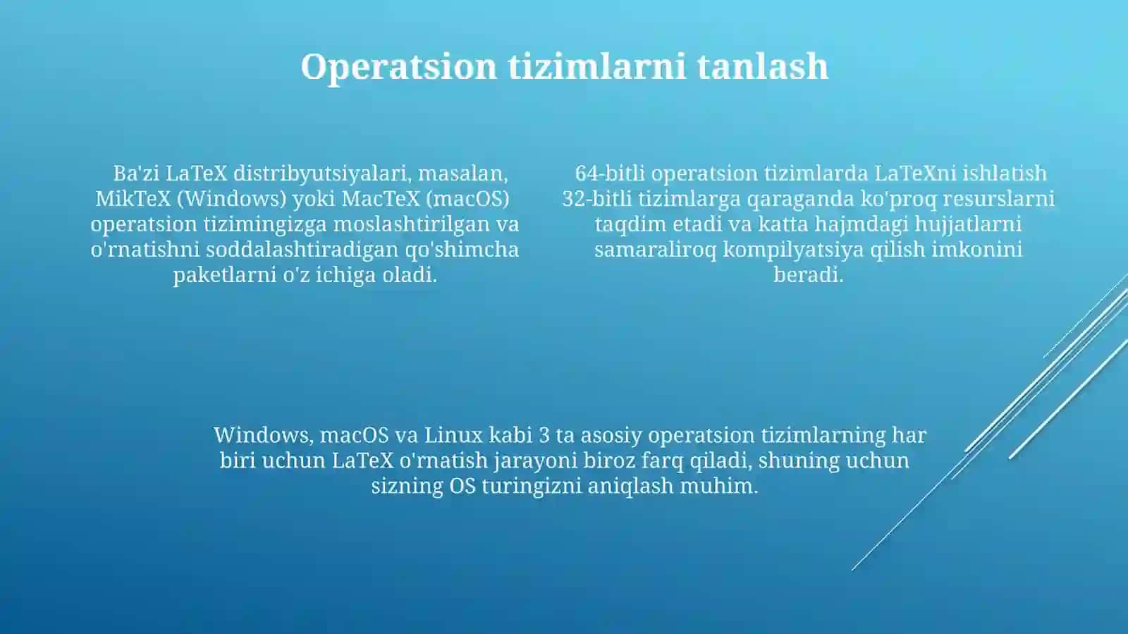 Kampyuterlarga LaTeX dasturini o'rnatish 4