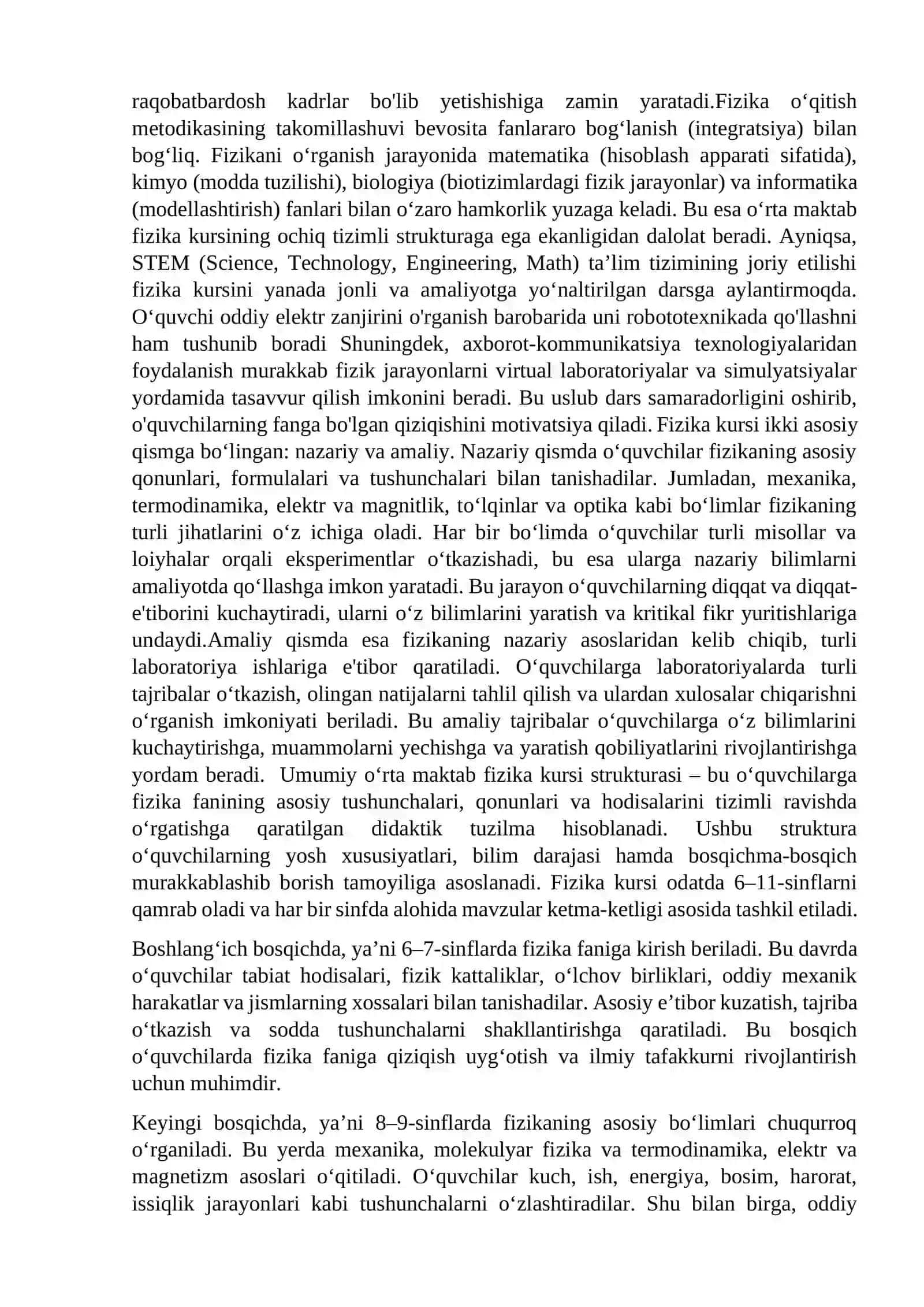 Umumiy oʻrta maktab fizika kursi strukturasi 4