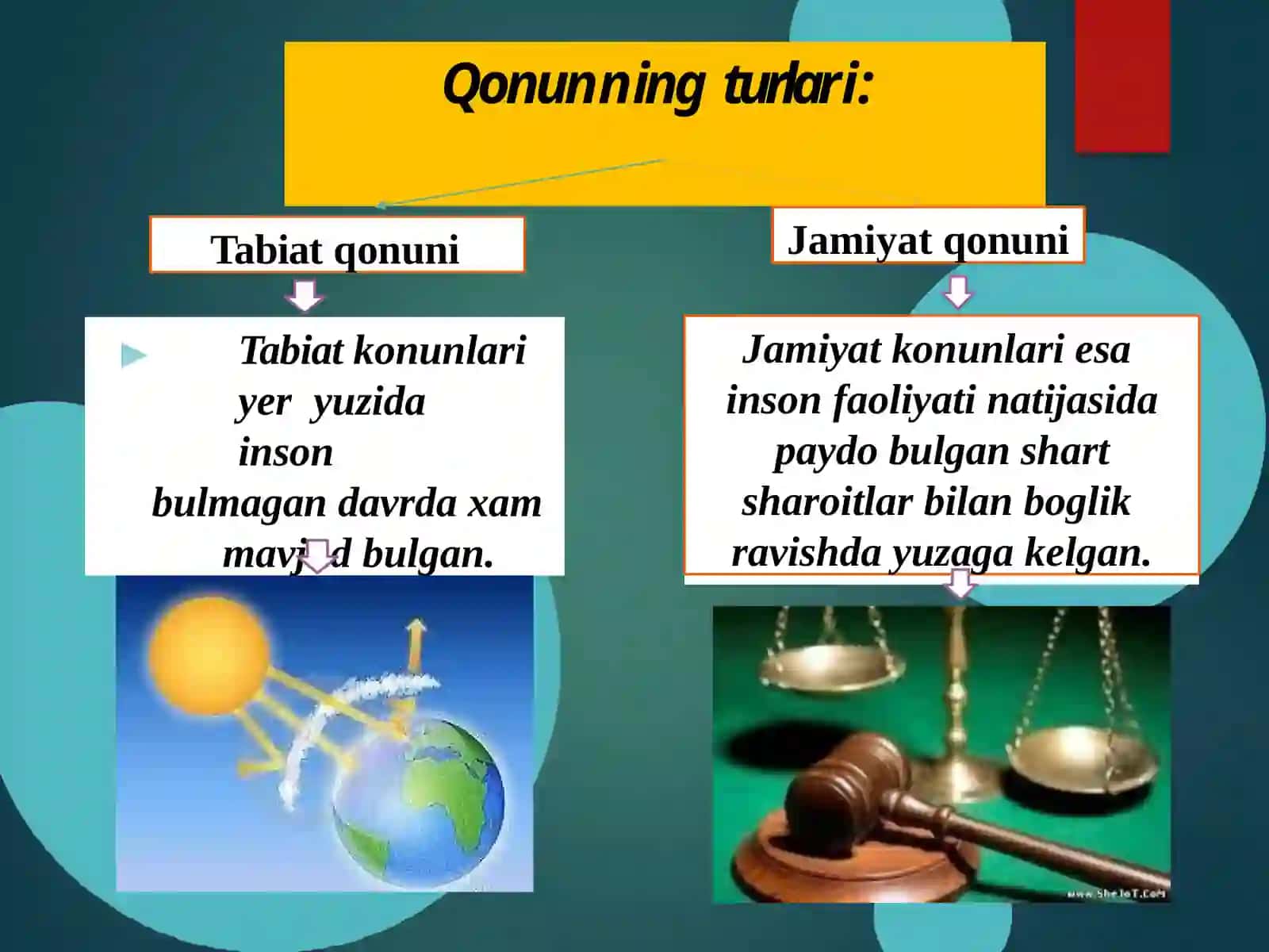 RIVOJLANISHNING UMUMIY QONUNIYATLARI VA KATEGORIYALARI 4