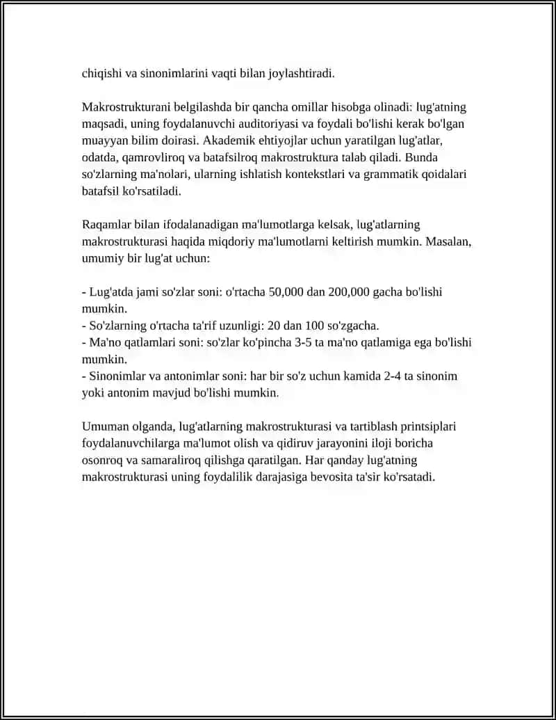 TILNING LUGAT TARKIBI LEKSIKOGRAFIYA LUGAT TURLARI 4